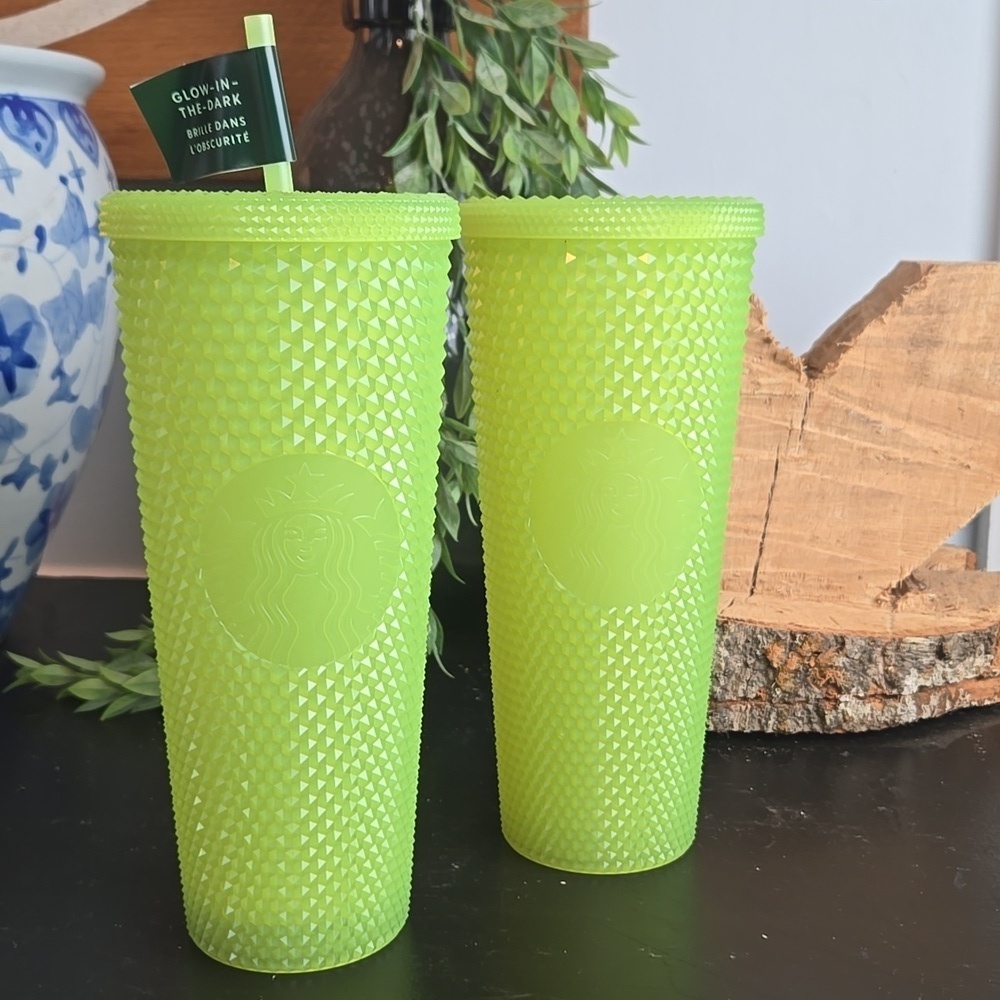 Starbucks Tumblers-Glow In The Dark Studded-Set Of 2